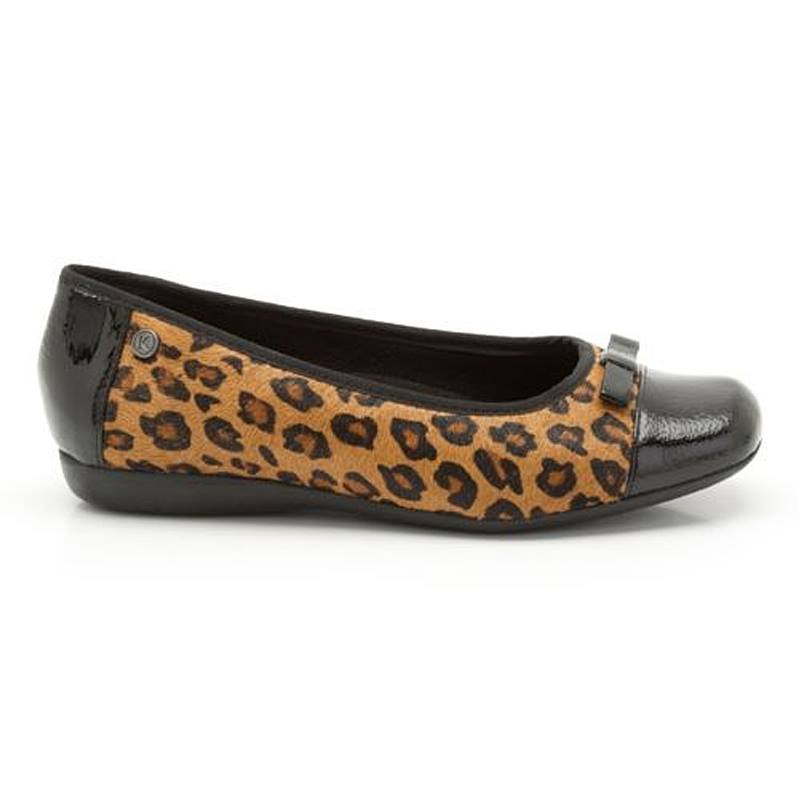 CLARKS AUDRY LILAC ANIMAL PRINT SIZE UK5 E (WIDE FIT) - Image 3