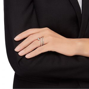 SWAROVSKI Fresh Ring Medium White Rose Gold Plating 5257530 (Size 50)