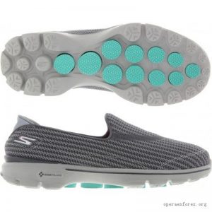 SKECHERS Go Walk 3 Trainers Shoes Charcoal UK5