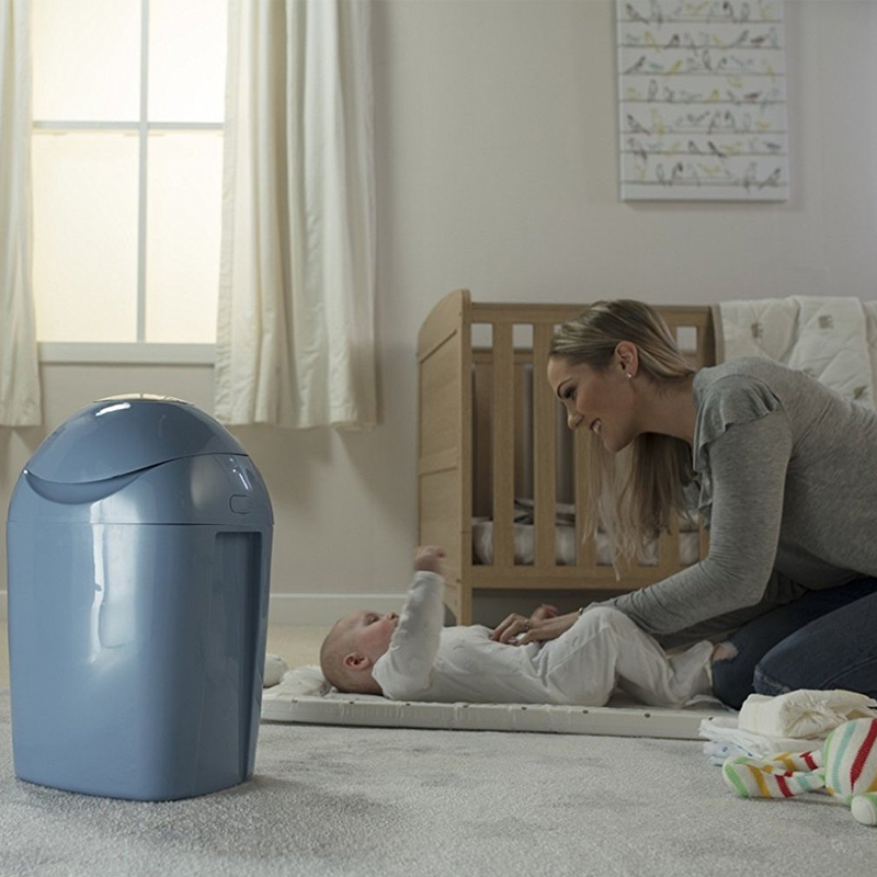 TOMMEE TIPPIE Sangenic Tec Nappy Disposal Tub - Raindrop Blue - Image 4