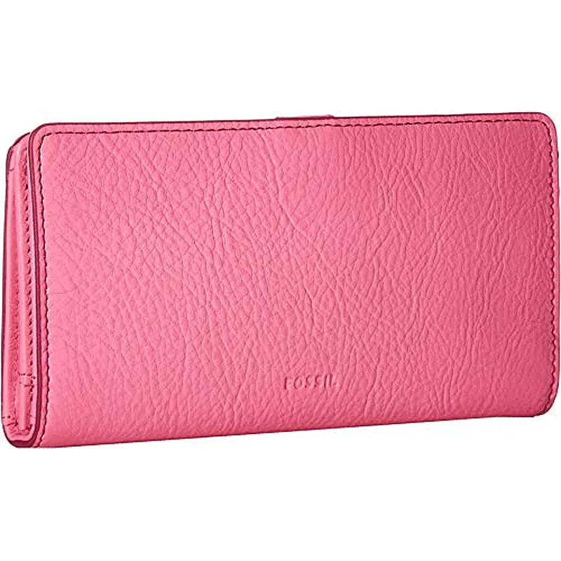 FOSSIL Caroline RFID Slim Bifold Wallet Neon Pink SL7353673 - Image 2