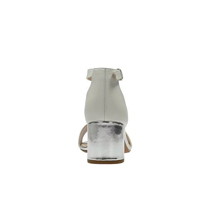 CLARKS Barley Belle White Combi Leather UK4.5 - Image 5