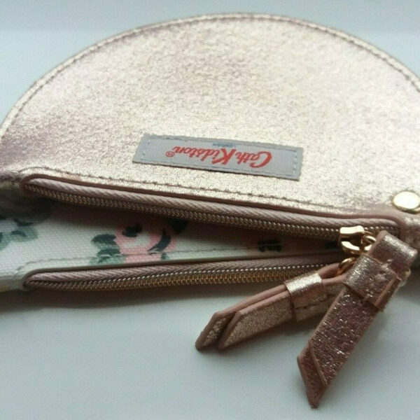 CATH KIDSTON Double Half Moon Purse Solid - Rose Gold - Image 3