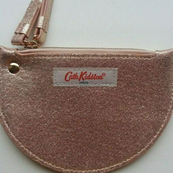 CATH KIDSTON Double Half Moon Purse Solid - Rose Gold - Image 4