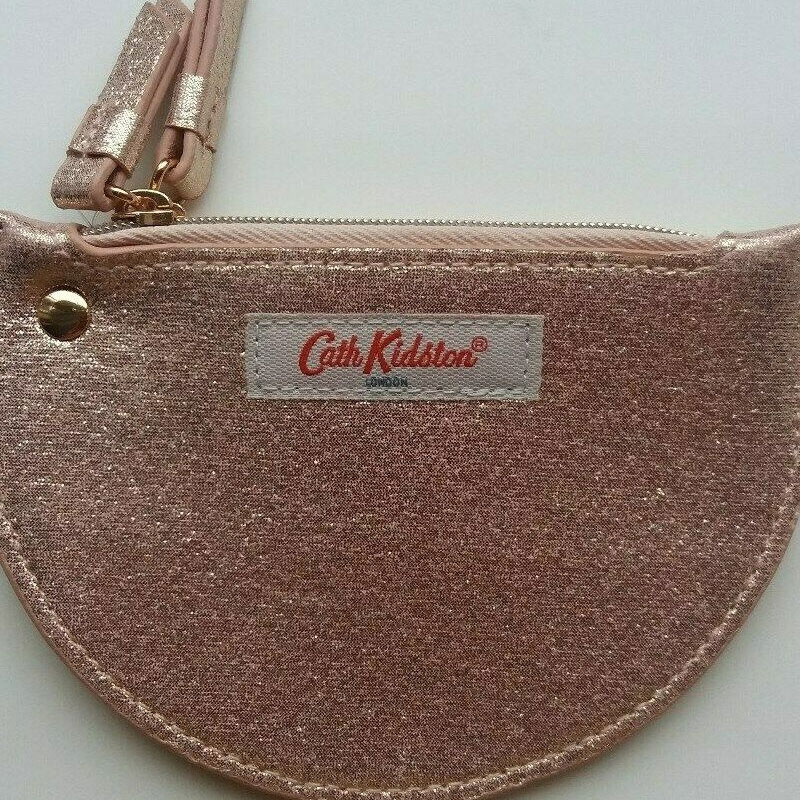 CATH KIDSTON Double Half Moon Purse Solid - Rose Gold - Image 4