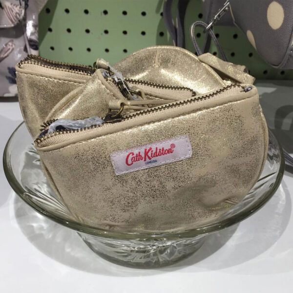 CATH KIDSTON Double Half Moon Purse Solid - Rose Gold - Image 5