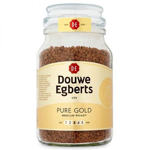 DOUWE EGBERTS Pure Gold Medium Roast Instant Coffee 190g Rose's Treats