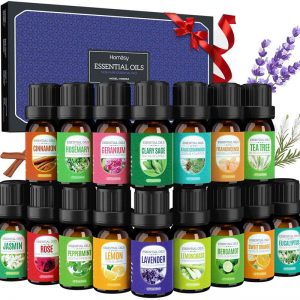 HOMASY Essential Oils Gift Set (16Pcsx5ml)