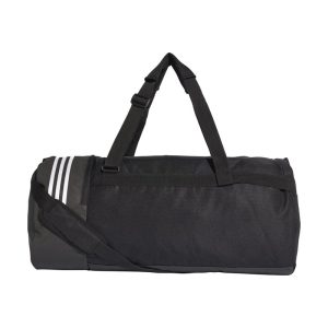 ADIDAS Convertible 3-Stripes Large Duffel Bag Black/White