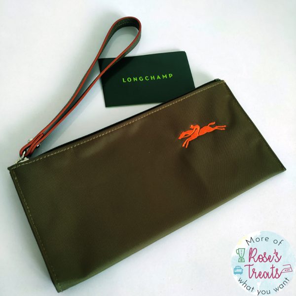 LONGCHAMP Le Pliage Club Pouch Wristlet - Green Khaki