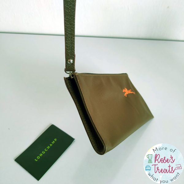 LONGCHAMP Le Pliage Club Pouch Wristlet - Green Khaki - Image 6
