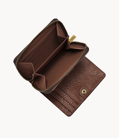 FOSSIL Logan RFID Multifunction Womens Wallet SL6512199 - BROWN/BLACK - Image 3