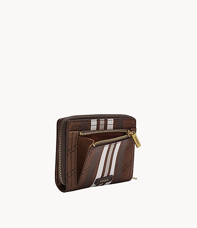 FOSSIL Logan RFID Multifunction Womens Wallet SL6512199 - BROWN/BLACK - Image 4