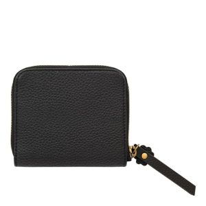 CATH KIDSTON Black Leather Compact Continental Wallet