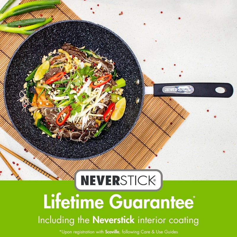 SCOVILLE Neverstick 20cm Wok - Image 4