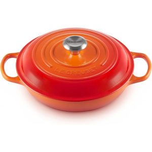 LE CREUSET Signature Cast Iron Buffet Shallow Casserole Dish 26 cm – Volcanic