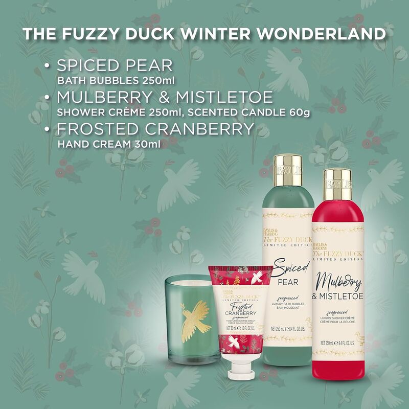 BAYLIS & HARDING The Fuzzy Duck Winter Wonderland Luxury Bathing Gift Set of 4 - Image 3