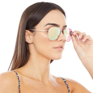 BELLFIELD Womens Aviator Sunglasses Gold