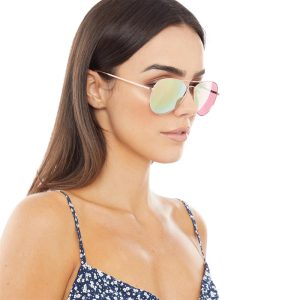 BELLFIELD Womens Aviator Sunglasses Gold